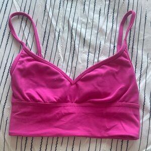 Lululemon Sonic Pink sweetheart neckline sports bra!!!